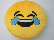 Emoji Emoticon เหลืองหมอนกลมและหมอนตุ๊กตาของเล่น