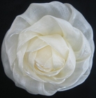 3D เทียมชีฟองประดิษฐ์ดอกไม้ Corsage กับพินสำหรับการตัดเย็บเสื้อผ้างานแต่งงาน