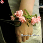 วัสดุโฟมประดิษฐ์ดอกกุหลาบตกแต่งงานแต่งงานช่อดอกไม้ข้อมือ