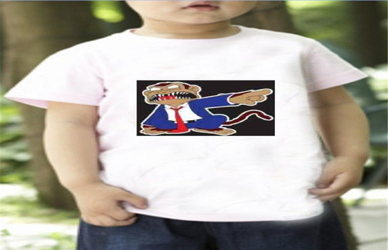 เด็ก Electroluminescent EL ผลิตภัณฑ์ Sound Activated เสื้อยืด XS, S, M, L, XL