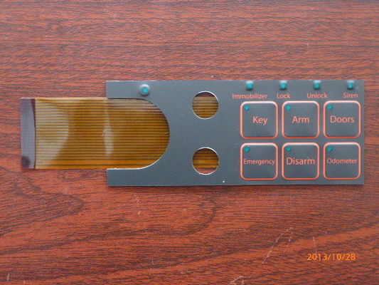 ปุ่มกดแบบกำหนดเอง Touch Screen Keyboard Membrane Switch 0.05mm - 1.0mm