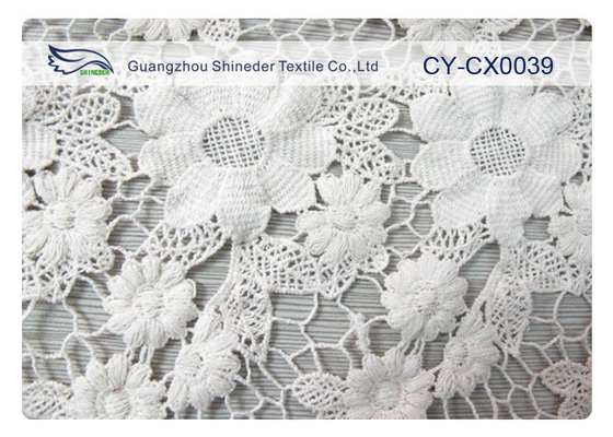 ผ้าไนล่อนผ้า Jacquard สีขาว / เขียว / น้ำเงิน CY-CX0039