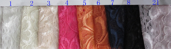 แฟชั่นใหม่ Spandex ผ้าลูกไม้ Elastic สำหรับชุดแต่งงานชุดชั้นใน CY-DN0006