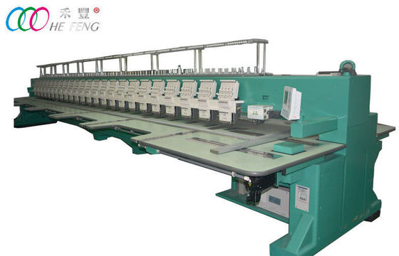 24 หัวหลายหัว Computerized Embroidery เครื่อง 1,000 รอบต่อนาทีสำหรับเสื้อผ้า / ลูกไม้