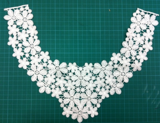 ผ้าฝ้ายปกแม่ลายเสื้อผ้าสำหรับเสื้อผ้า 35cm X 25 ซมปกลูกไม้ที่ถอดออกได้
