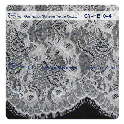 คู่ขนานใหญ่ขนตา Chantilly Lace Trim / Scalloped ผ้าลูกไม้