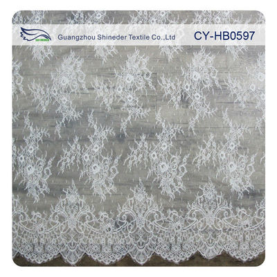 แฟชั่นไนล่อนยืดขนตาสับลูกไม้ Trim / Embroidered ผ้าลูกไม้