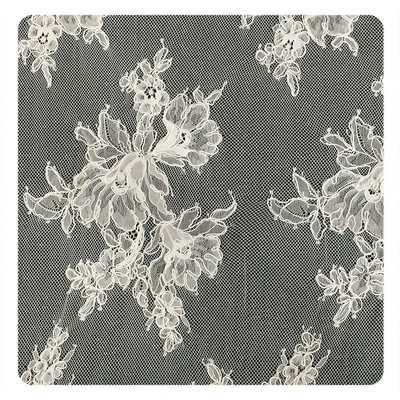 Ivory Eyelash Chantilly Lace Trim, ผ้าลินินจากผ้าลูกไม้
