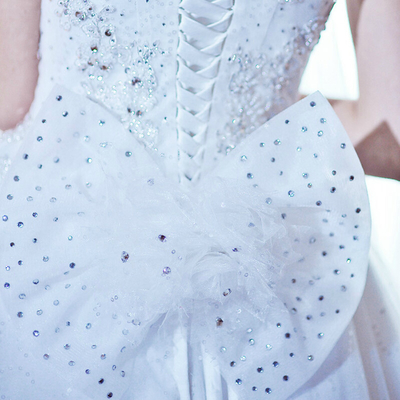 หรูหราลูกปัด Rhinestone ชุดแต่งงาน, ผู้หญิง tulle ชุดแต่งงานอ้วน