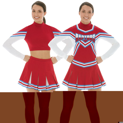 ทีมเชียร์เมทัลลิ Crytals Rhinestones เชียร์สวมใส่กับโบว์