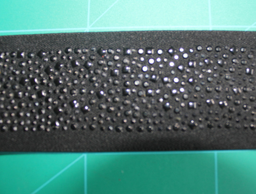 5cm สีดำ webbing ยืดหยุ่นไนลอนและ Spandex ด้วย Rhinestone