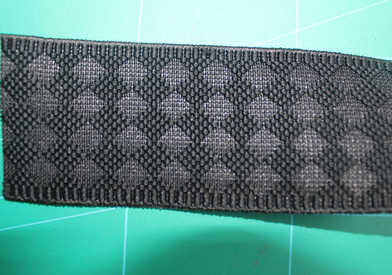 รูปแบบไนล่อน / Spandex เพชรดำ webbing ยืดหยุ่น Rhombus กระเป๋าถือ