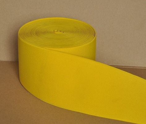 ที่กำหนดเองสีเดียวไนลอนโพลีเอสเตอร์ / ทอ Webbing ยางยืดสำหรับกระเป๋าถือ