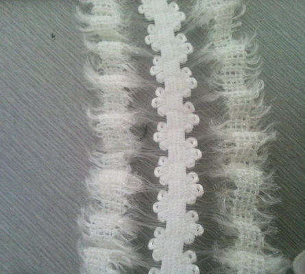 โพลีเอสเตอร์ไนลอนทอ Webbing ยางยืดด้านลูกไม้ / แบนสายรัดไนลอน