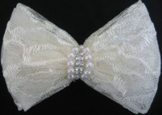 แบบประดิษฐ์ลูกไม้ผ้าดอกไม้ Corsage โบว์มุก / หิน