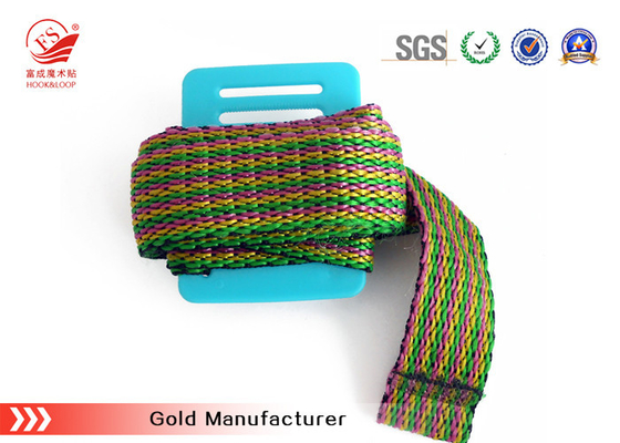 สีน้ำเงินเข้มนำมาใช้ใหม่ไนล่อนสายคล้อง Webbing Custom สำหรับสายรัดหนังสือพิเศษ